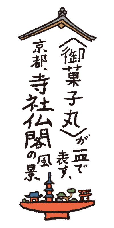 天龍寺遠近山〈御菓子丸〉が一皿で表す、京都、寺社仏閣の風景 vol.12 | & Premium (アンド プレミアム)